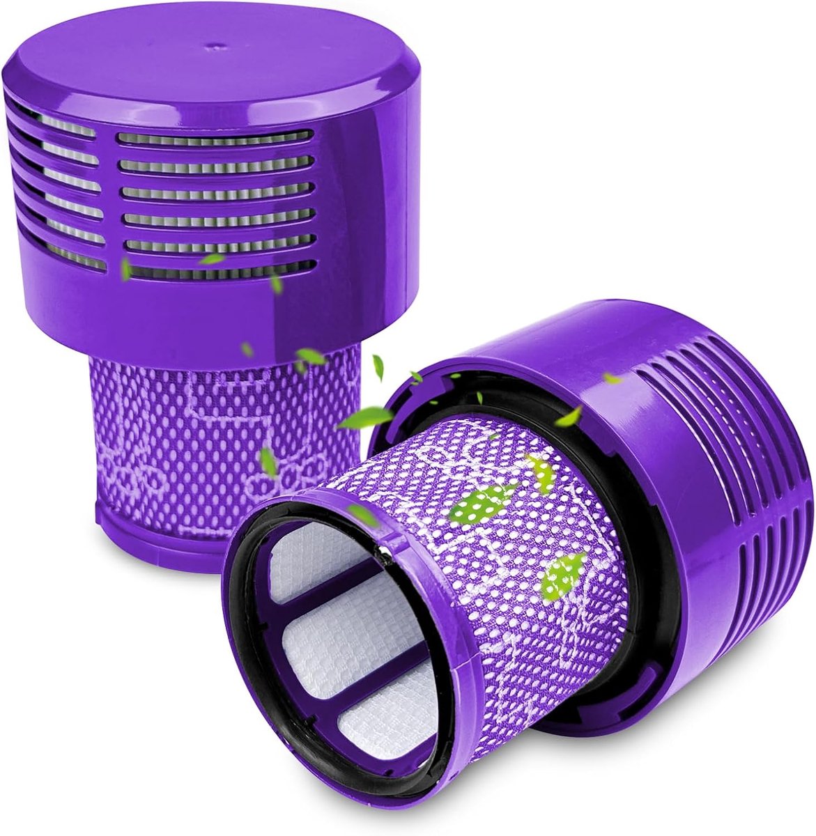 2 stuks filters compatibel met V10, stofzuigerfilter, vervangingsfilter, originele filter, draadloze cycloon dier dier Absolute Total schone reserveonderdelen stofzuiger wasbaar