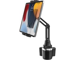 Bekerhouder Tablet Houder, woleyi Vrachtwagen Auto Beker Telefoon Tablethouder met Verstelbare Arm 360° Rotatie voor iPad Pro 12.9 10.5 9.7 Air Mini, Galaxy Tab, Lenovo, iPhone, 4-13"