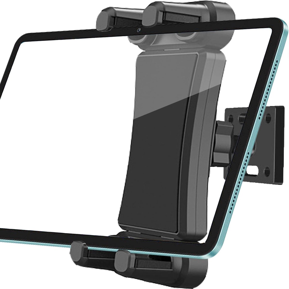 360° draaibaar keukenwandhouder voor smartphones en tablets 4,5-14 inch, geschikt voor keuken, badkamer, slaapkamer, leeszaal
