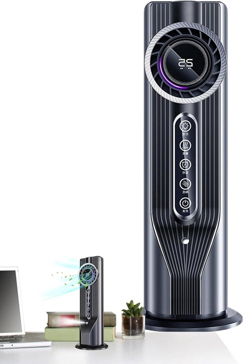 Draagbare Airco - Persoonlijke Koeler - Verkoeling Overal - Slim Klimaatbeheer - 165 cm Hoog - Wit