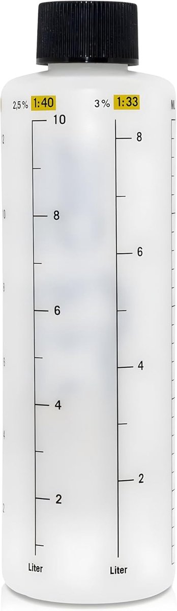 Oliemaatbeker 2-takt - Mengbeker Benzine Olie - Motor Onderhoud - Universeel Toepasbaar - 250 ml - Geel/Zwart — afbeelding 4