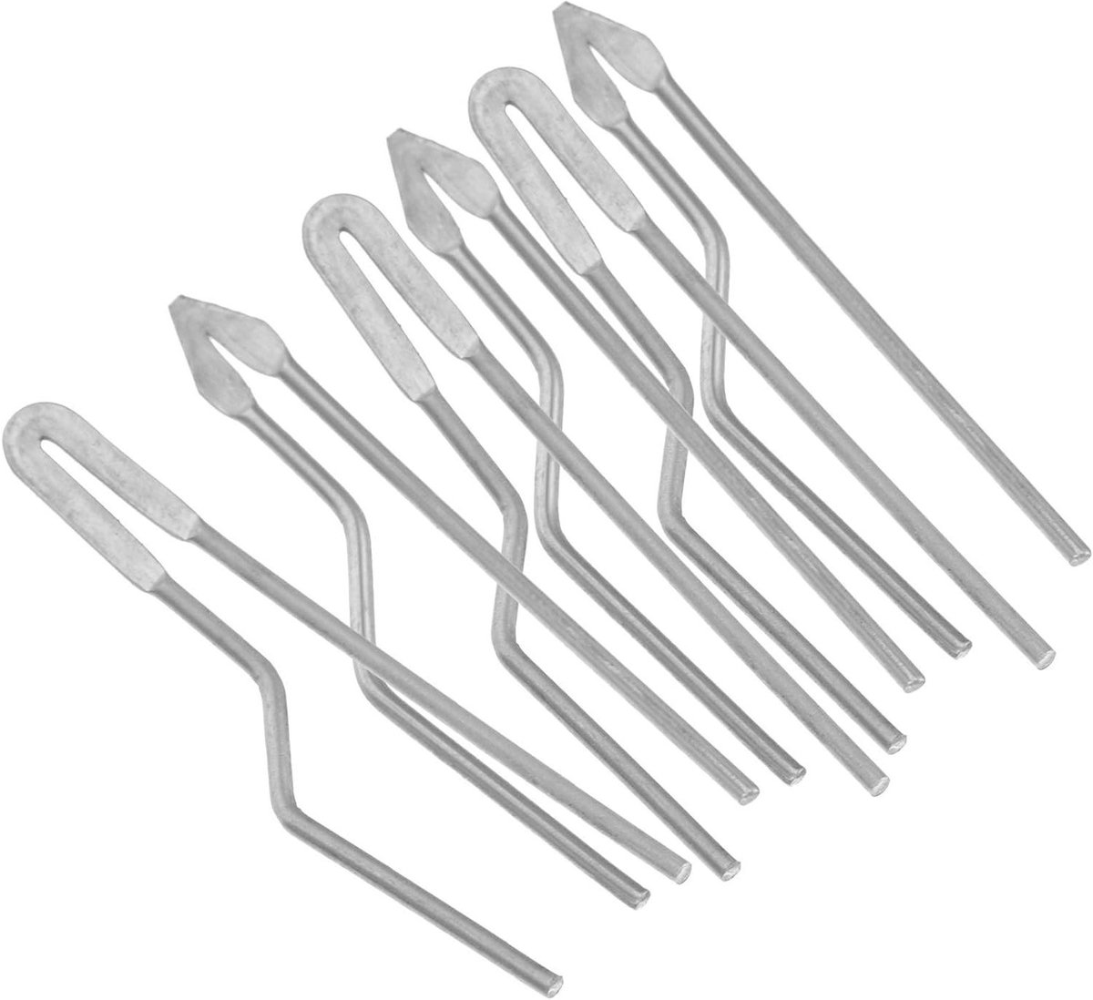 Pyrografie Punten - Houtbrander Accessoires - Hout Bewerken - Set van 6 Stuks - 3 cm - Zilver