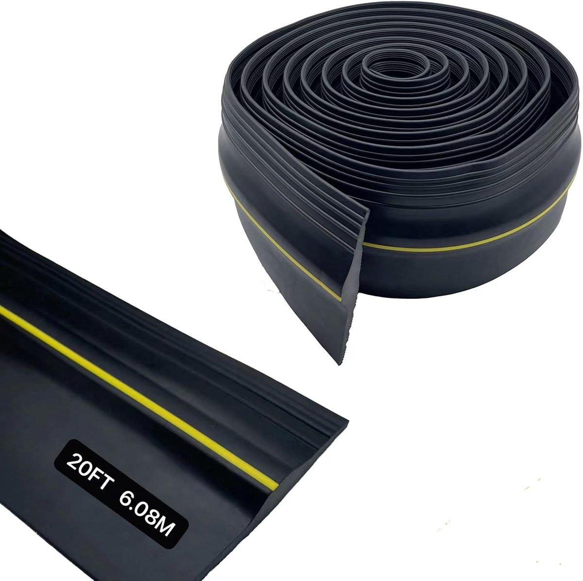 garagedeurafdichting - doe-het-zelf - garagedeur bodemdrempel weerafdichting - garagedeur weerbestendige rubberen afdichting uitsluitingsstrip - perfect om uw garage schoon en droog te
