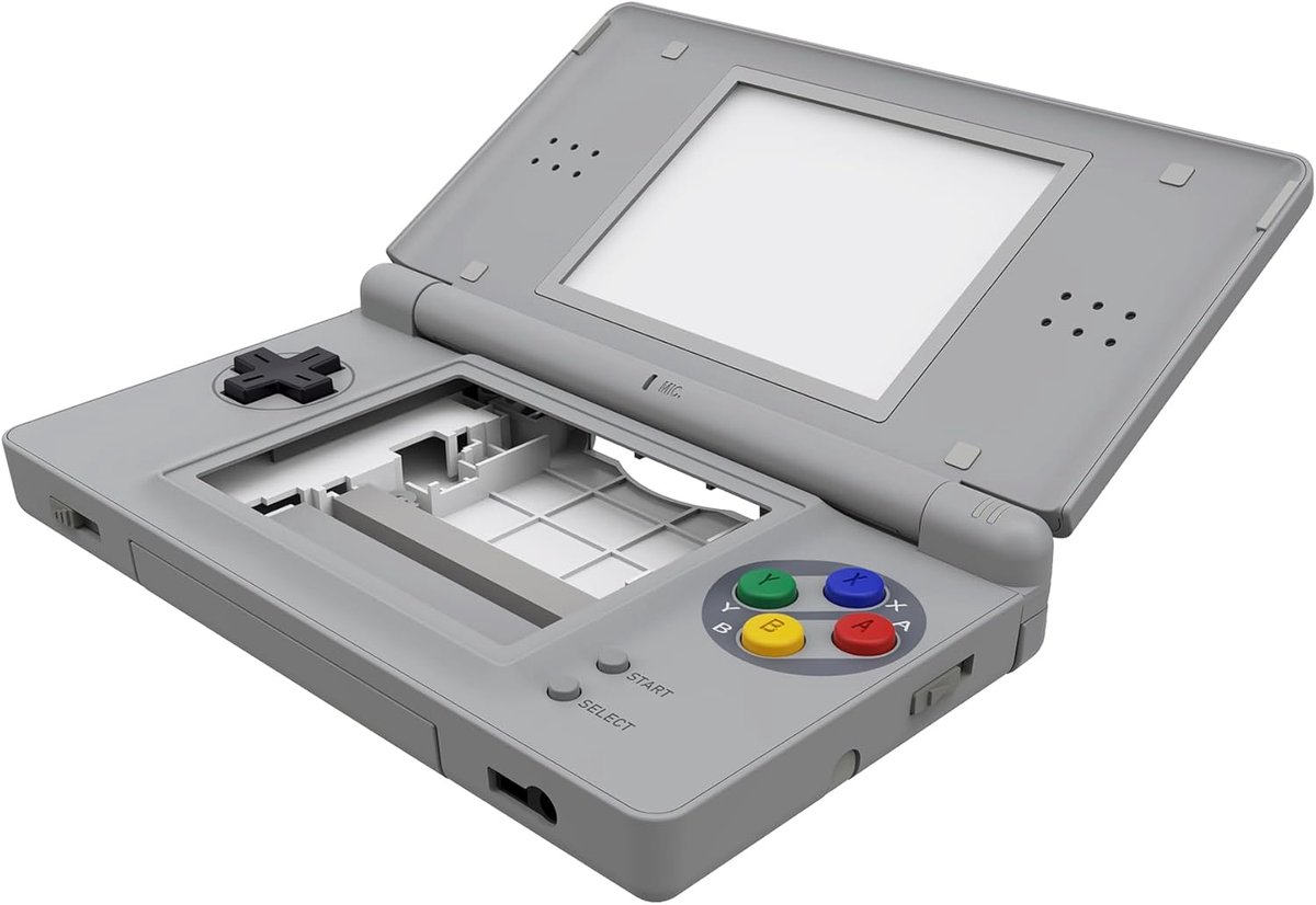 eXtremeRate Hoes Cover Knoppen Vervanging voor NDSL,Behuizingen Schaal Shell Buttons Kit voor NDSL (NIET Console)-SFC SNES Klassieke EU Stijl