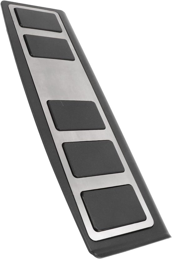 Voetsteunpedaal - Rustpedaalhoes - Auto Interieur - Antislip Rubber - 35x12x2 cm - Zilver — afbeelding 5