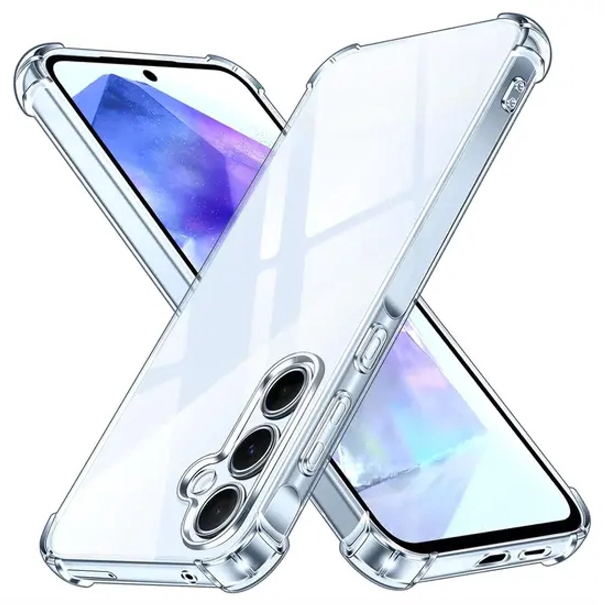 GREEN ON Gorilla Anti Burst Case Galaxy A32 4G - Transparant