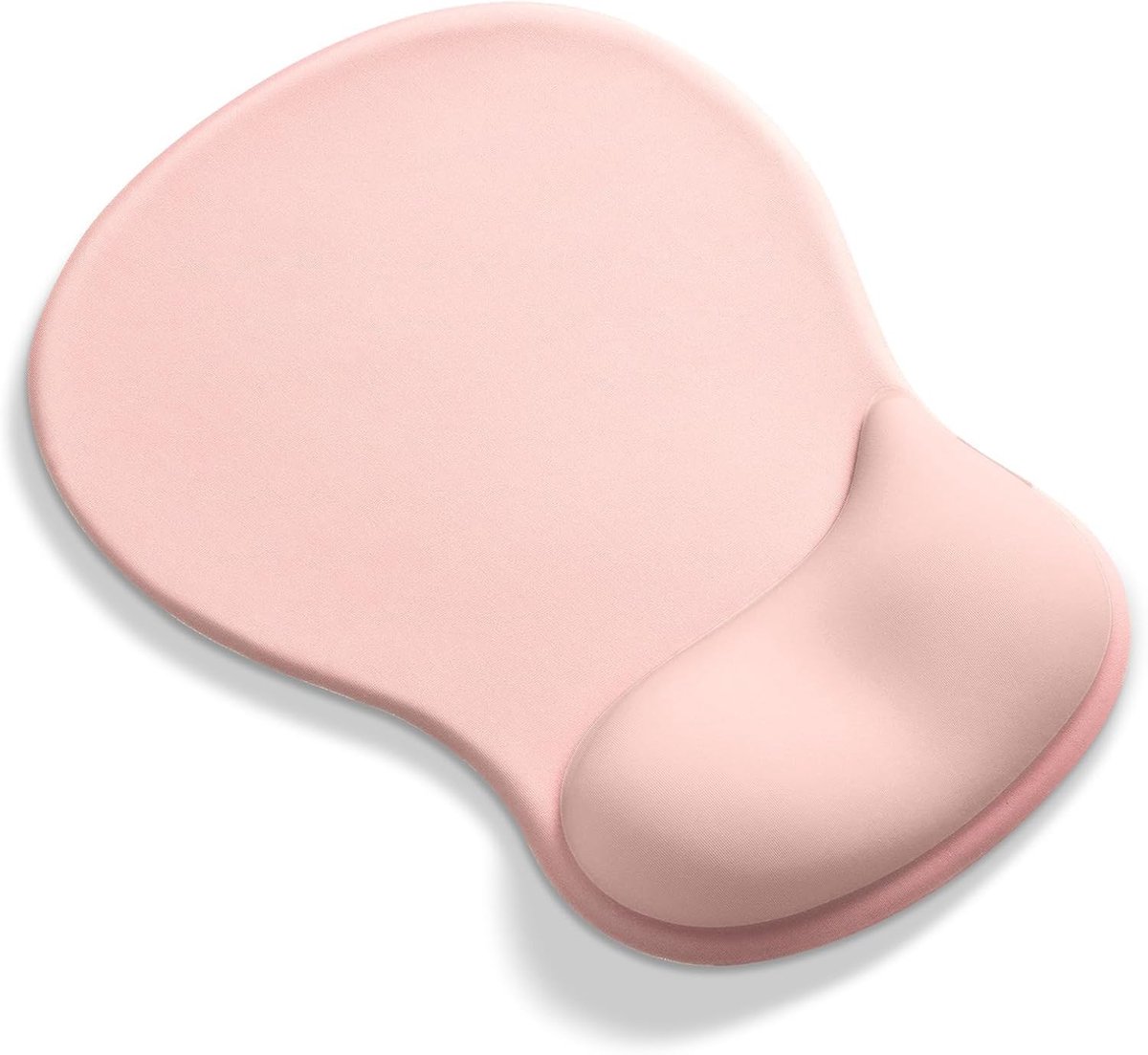 SnelShoppen - Ergonomische Muismat met Gel Handsteun Roze | Comfortabele Polssteun, Antislip Basis voor Kantoor en Thuisgebruik