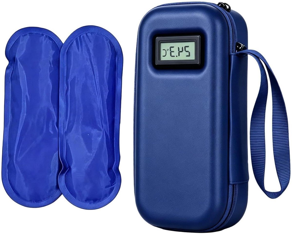 Koeltas met display - Geïsoleerde container - Onderweg koel houden - Waterdicht en temperatuurmeter
