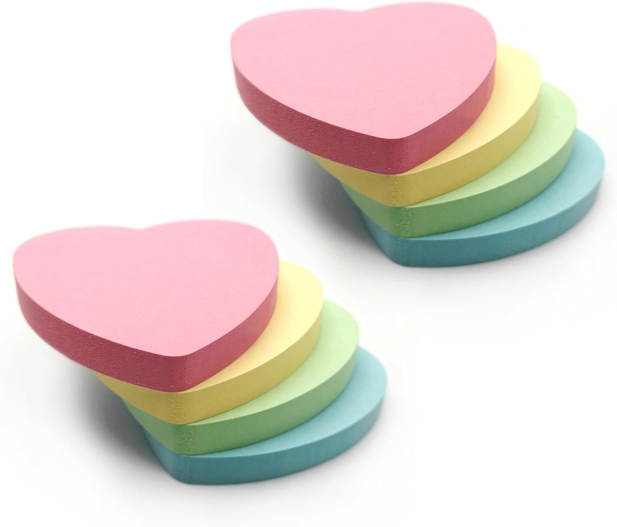 Sticky Notes Pastel Kleuren Geel, Roze, Groen, Oranje | 800 Sticky Pads (76x76mm) Set van 8 (100 vellen per pad) | Briefpapier, kantooraccessoires, Schoolbenodigdheden voor alle ge
