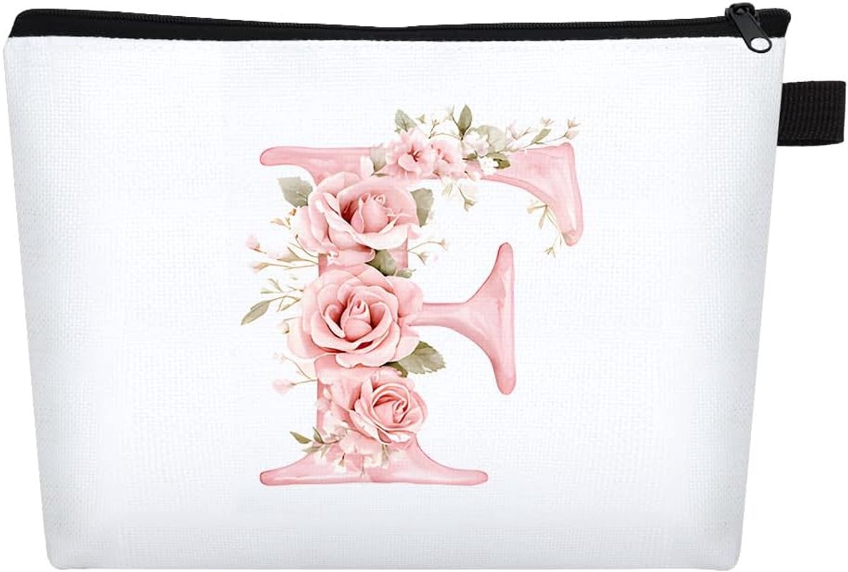make-uptas, kleine make-uptas voor dames, make-uptas voor bruiloft of EVJF, cadeautas, verjaardagscadeau, dames, reizen en dagelijks gebruik, F, geen