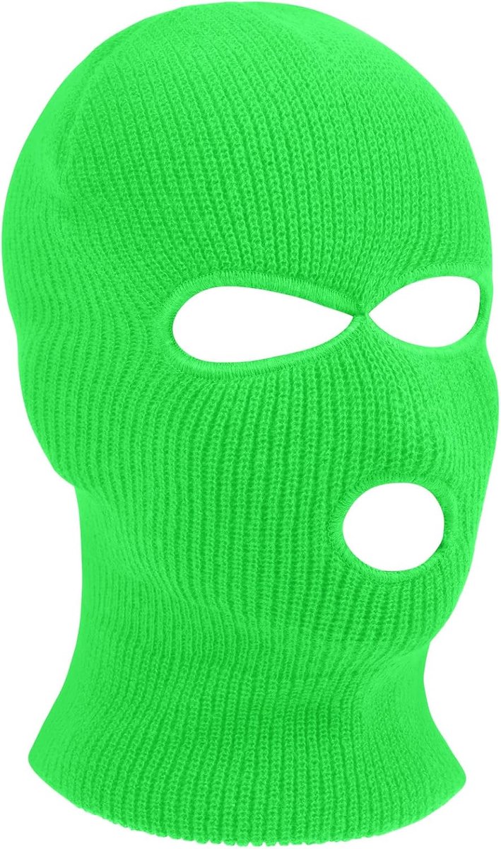 3-gaats / 2-gaats stormmasker, gebreide bivakmuts, skimuts voor motorfiets en fiets, multifunctioneel masker