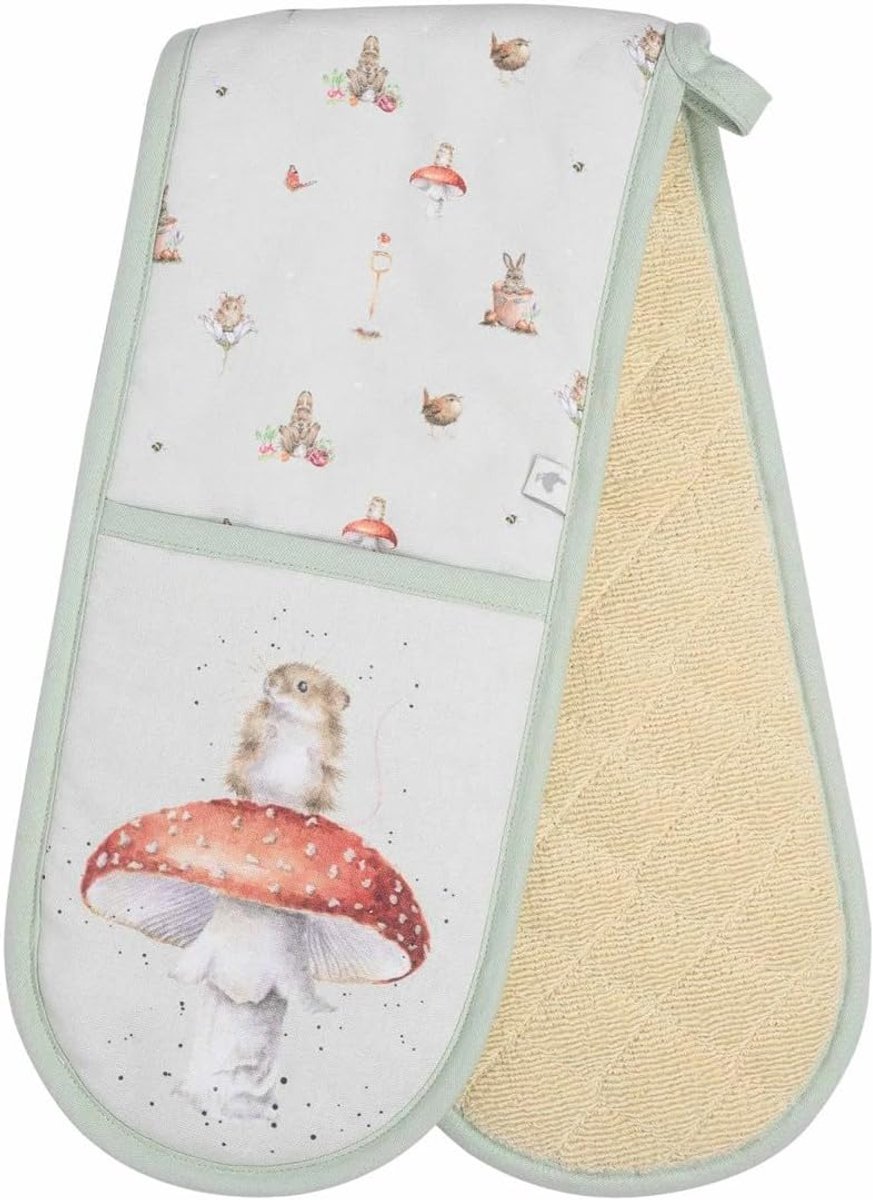 Designs Garden Friends Dubbele ovenhandschoen (muis)