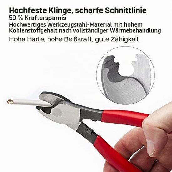 Draagbare Kabelschaar Aluminium Koperen Isolatietang voor Aluminium, Koper, Communicatiekabel — afbeelding 5