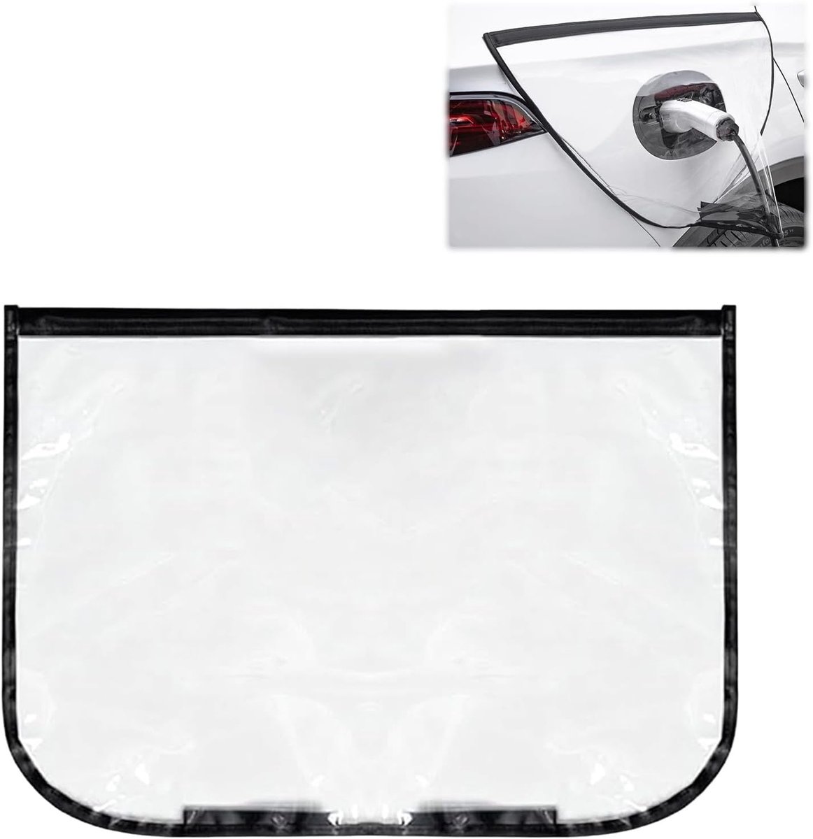 Oplader Regenhoes voor Waterdicht Universeel | Magnetische EV Oplader, HD PVC materiaal, magnetische bevestiging, universele pasvorm, beschermt tegen regen sneeuw