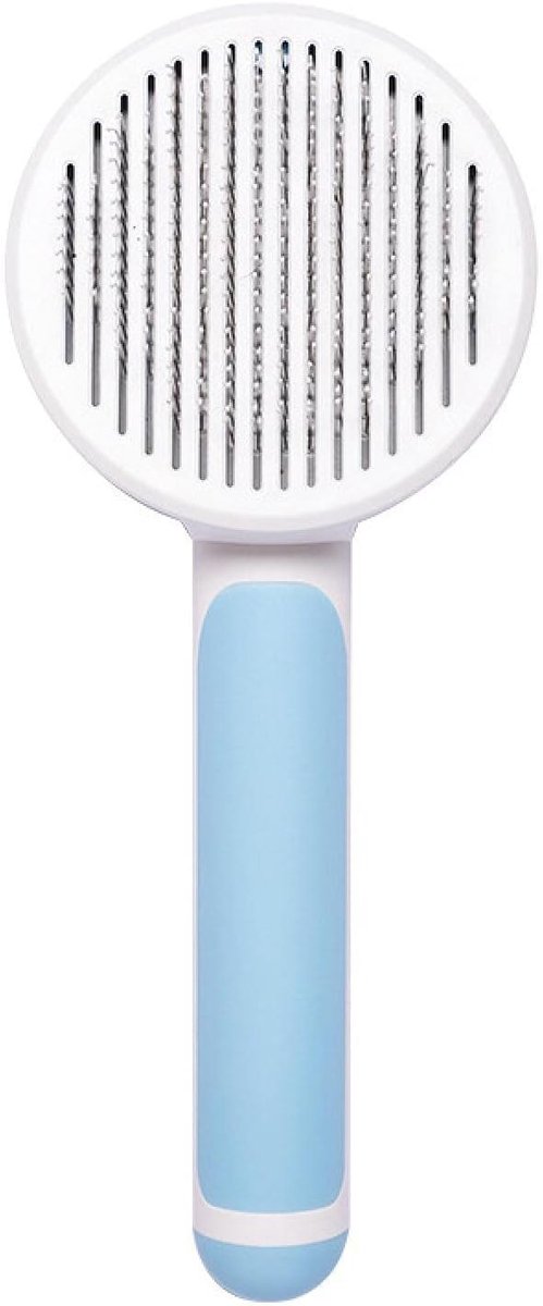 Kat Kam Borstel Naald Huisdier Haarborstel Hond Haar Remover Huisdier Schoonheidssalon Huisdier Producten Roestvrij Staal Blauw