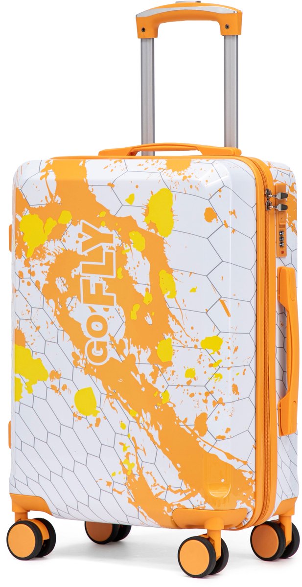Koffer - Handbagage Koffer - PC Materiaal - TSA Slot - 40L - Oranje