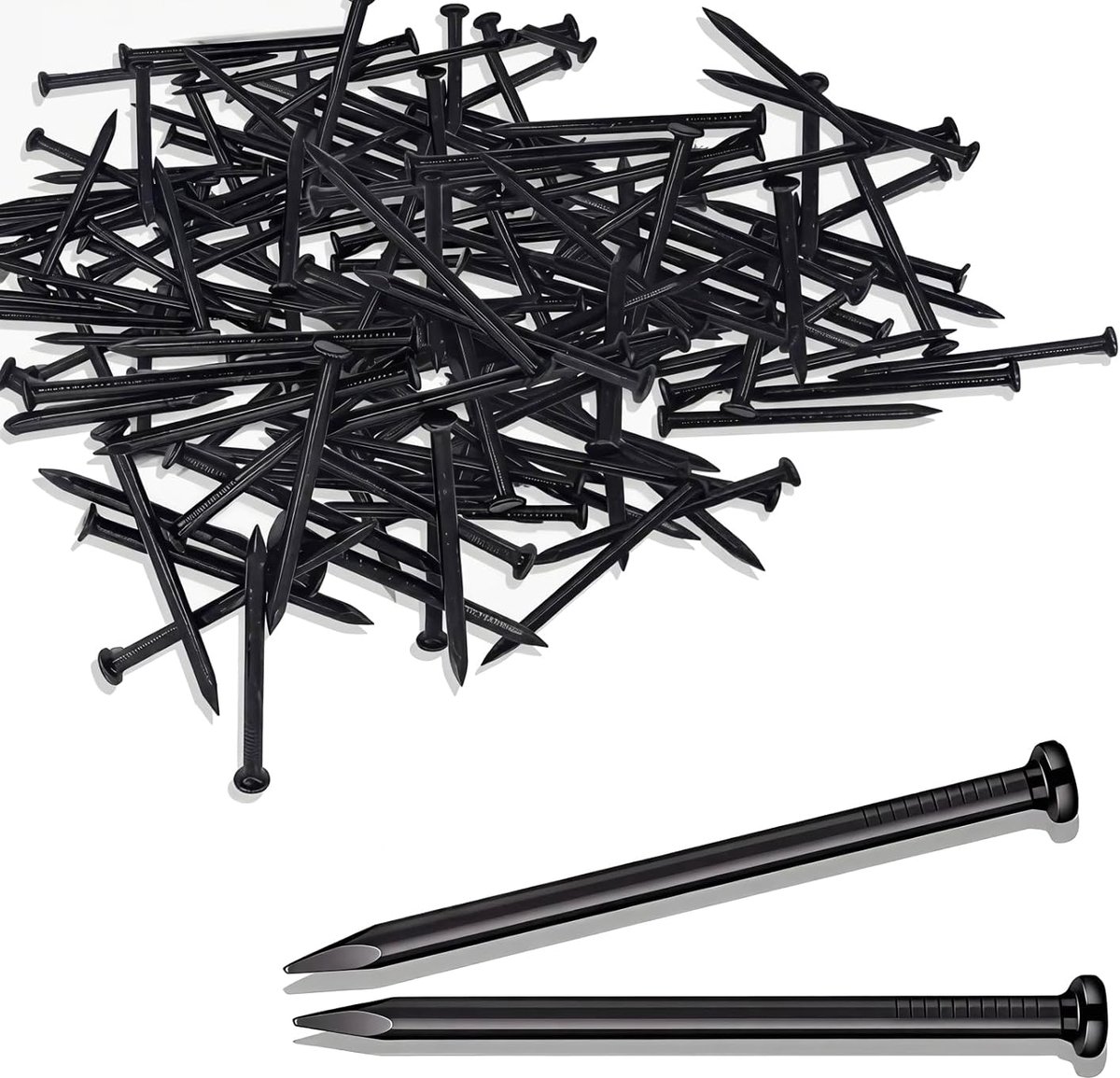 SnelShoppen - 120 Stuks Stalen Nagels 30mm - Corrosiebestendige Bevestigingsmaterialen voor Hout, Beton & Baksteen - Perfect voor Binnen en Buiten