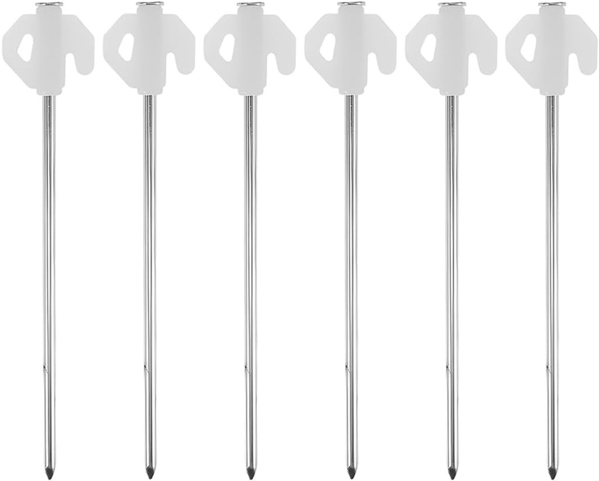 Lichtgevende tentharingen voor camping en festival, 5 stuks, zichtbaar in het donker, ideaal voor tenten, dekzeilen en paviljoens, accessoires voor trekking en outdoor activiteiten