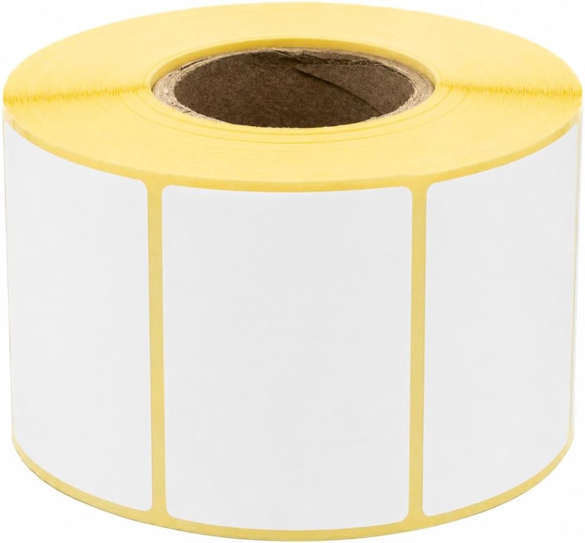 Thijox - Witte Thermo-Etiketten Permanent op Rol, Zelfklevende Etiketten voor Barcode, 50x40mm, Perfect voor Etikettering, Kantoor, Woning en Organisa