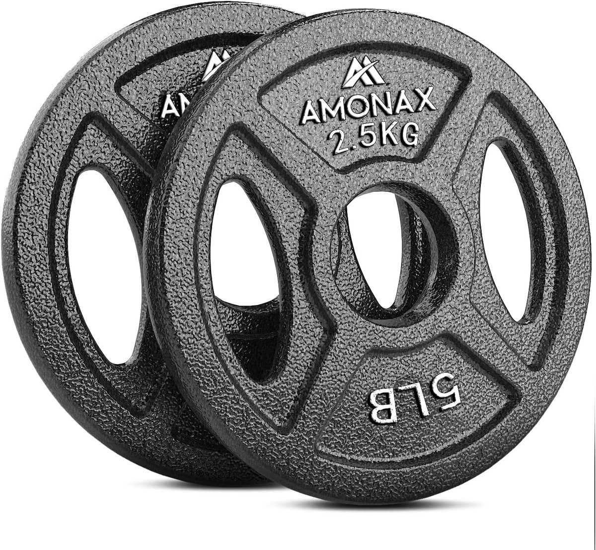 Thijox - Halterschijvenset Gietijzeren 2,5 Kg, 5 Kg, 10 Kg Halterplaten voor 1 & 2 Inch Olympische Halterschijven, Metalen Gewichtheffen Halterplaten