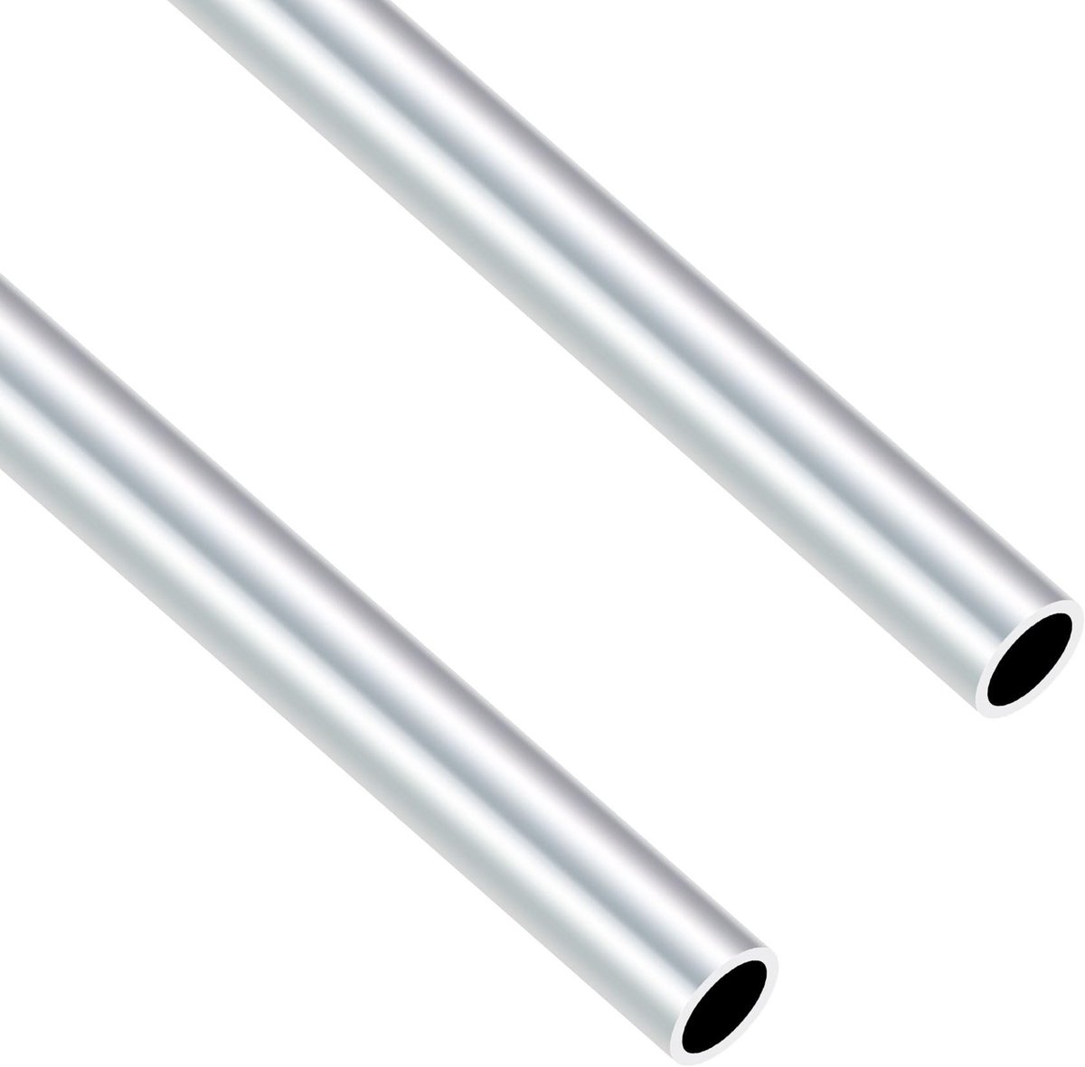 Dailygoods- Aluminium Buizen 15mm OD - 12mm ID - 400mm Lengte - 2 Stuks - Schokbestendig - Corrosiebestendig - Lichtgewicht - Aluminium Buis