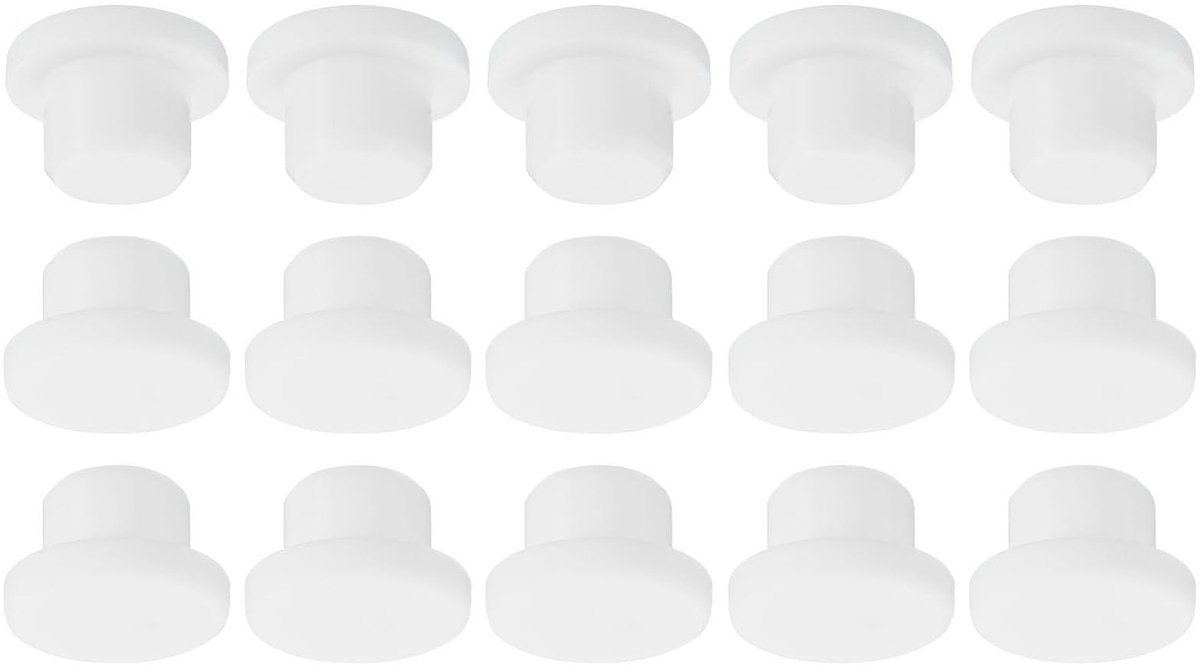 Dailygoods- Gatpluggen 9 stuks - Siliconen Afdichtingspluggen - Waterdichte Rubber Pluggen - Flexibele Paneelafdichtingen - Diameter 14 mm - Geschikt voor Keuken/Badkamer - Rubberen Pluggen