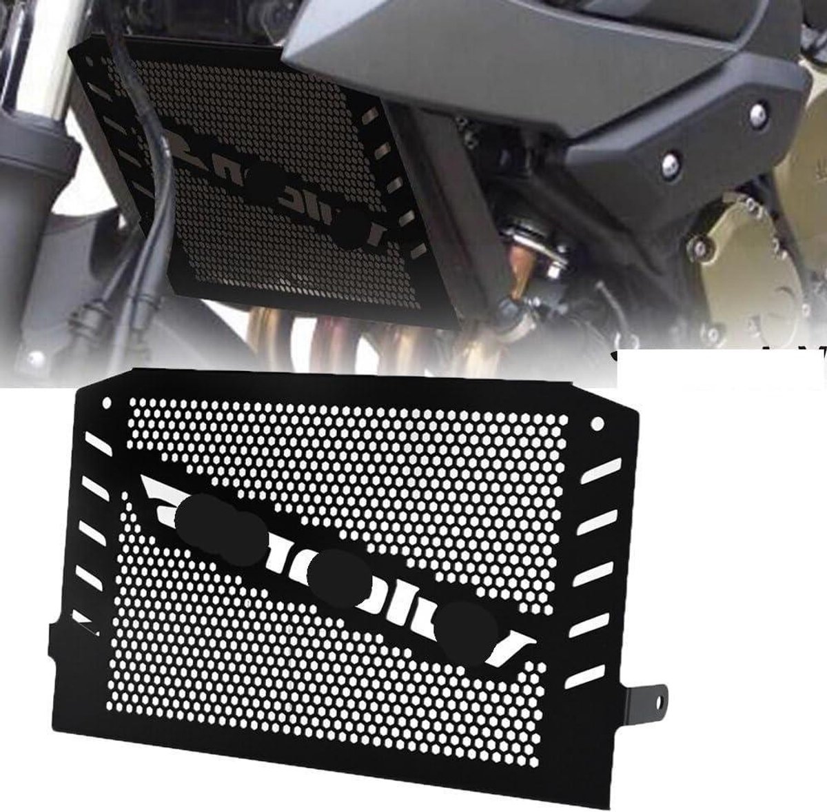Motor Radiator Beschermer - Grille Guard - Motor Beschermen - Roestvrij Staal - Voor 650cc - Zwart