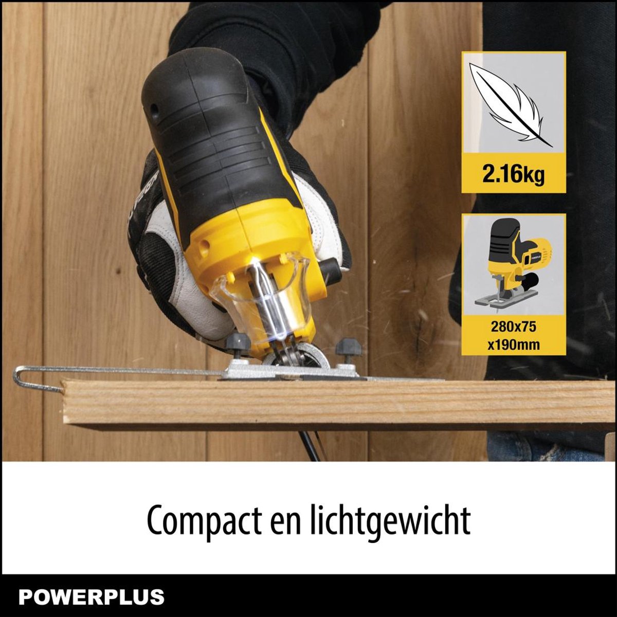 Powerplus elektrische decoupeerzaag POWXBOX030 - 750W zaagmachine - 3000min-1 - gereedschap met 10 acc. – foto 5