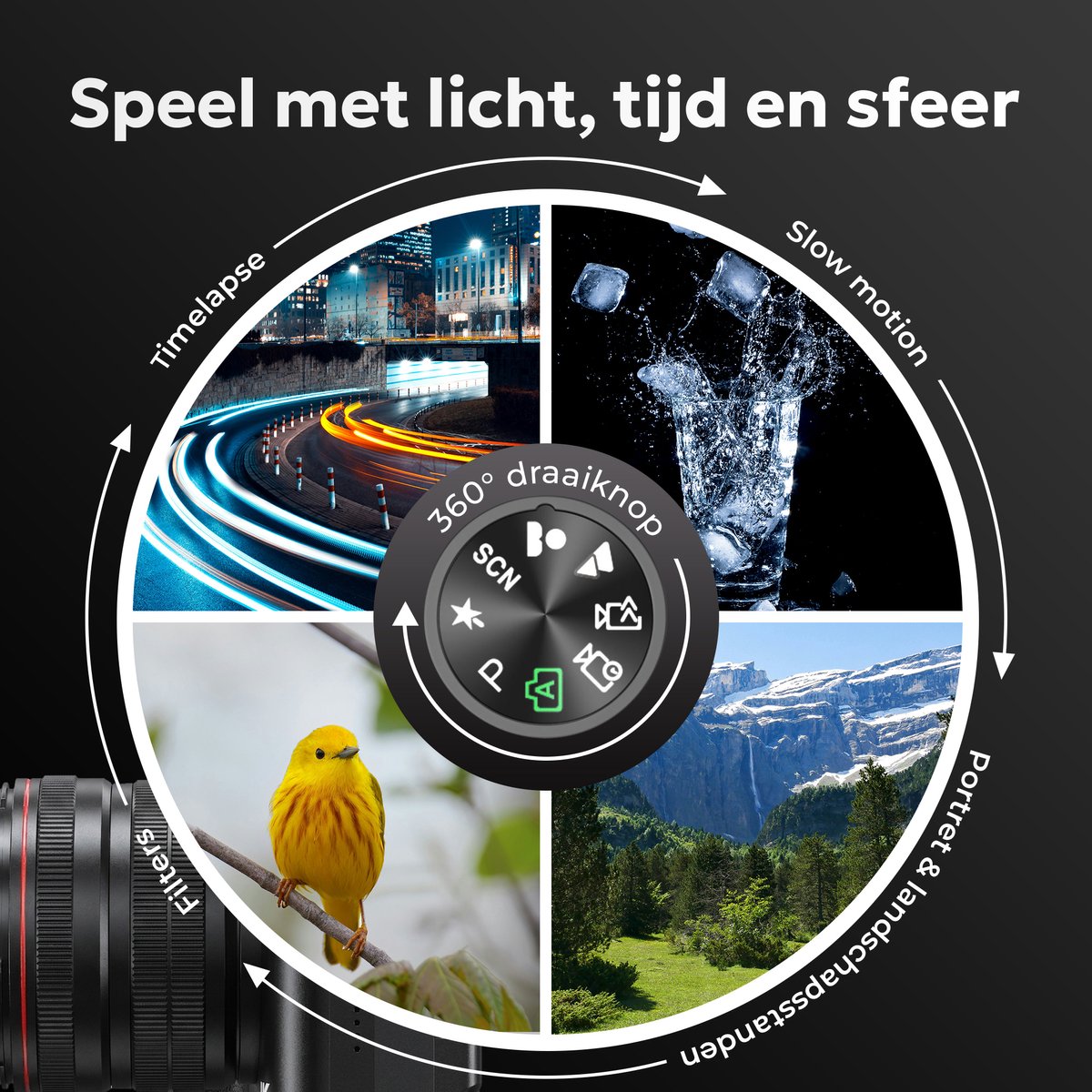 Kiekz Fotocamera 88MP - Compactcamera met 16x Digitale Zoom thumbnail 5
