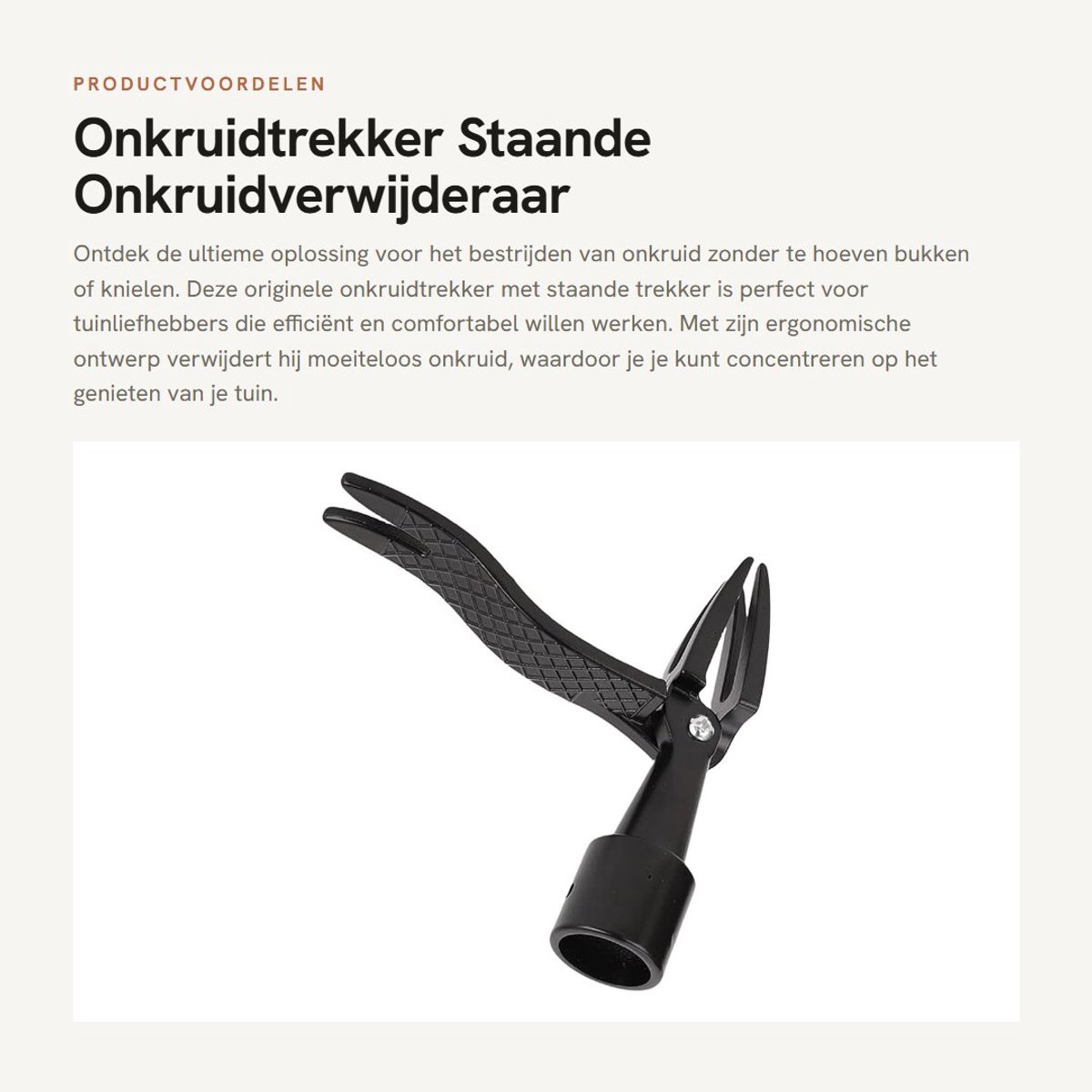 Dailygoods- Onkruidtrekker - Staande Trekker - Gemakkelijk Onkruid Verwijderen - Ergonomisch Ontwerp - Zonder Buigen of Knielen - Schokbestendig Materiaal - Onkruidverwijderaar
