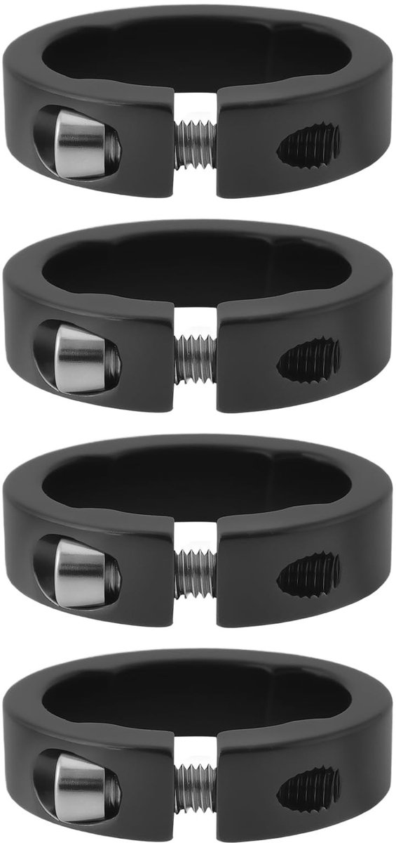 Dailygoods- Fietsgrepen - 4 Stuks - Aluminiumlegering - 22,2 mm - Lichtgewicht - Eenvoudige Installatie - Fietshandvatten