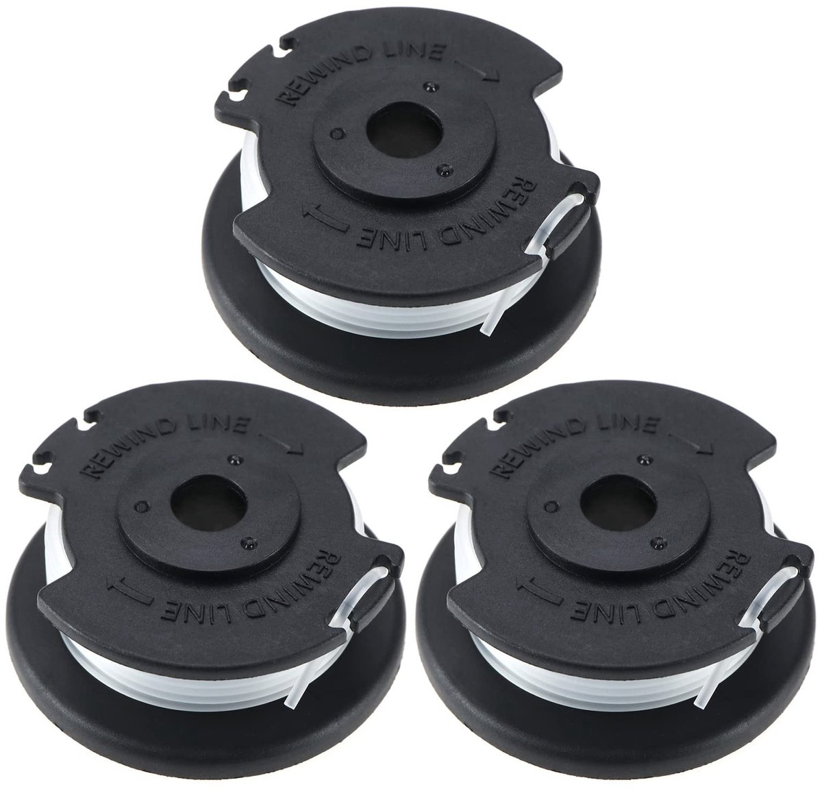 Dailygoods- Spool Line Vervangend - 3x Grasmaaier Spoel - 4,9 m Lengte - 1,6 mm Diameter - Duurzaam Nylon/ABS - Eenvoudig te Installeren - Grasmaaierlijn