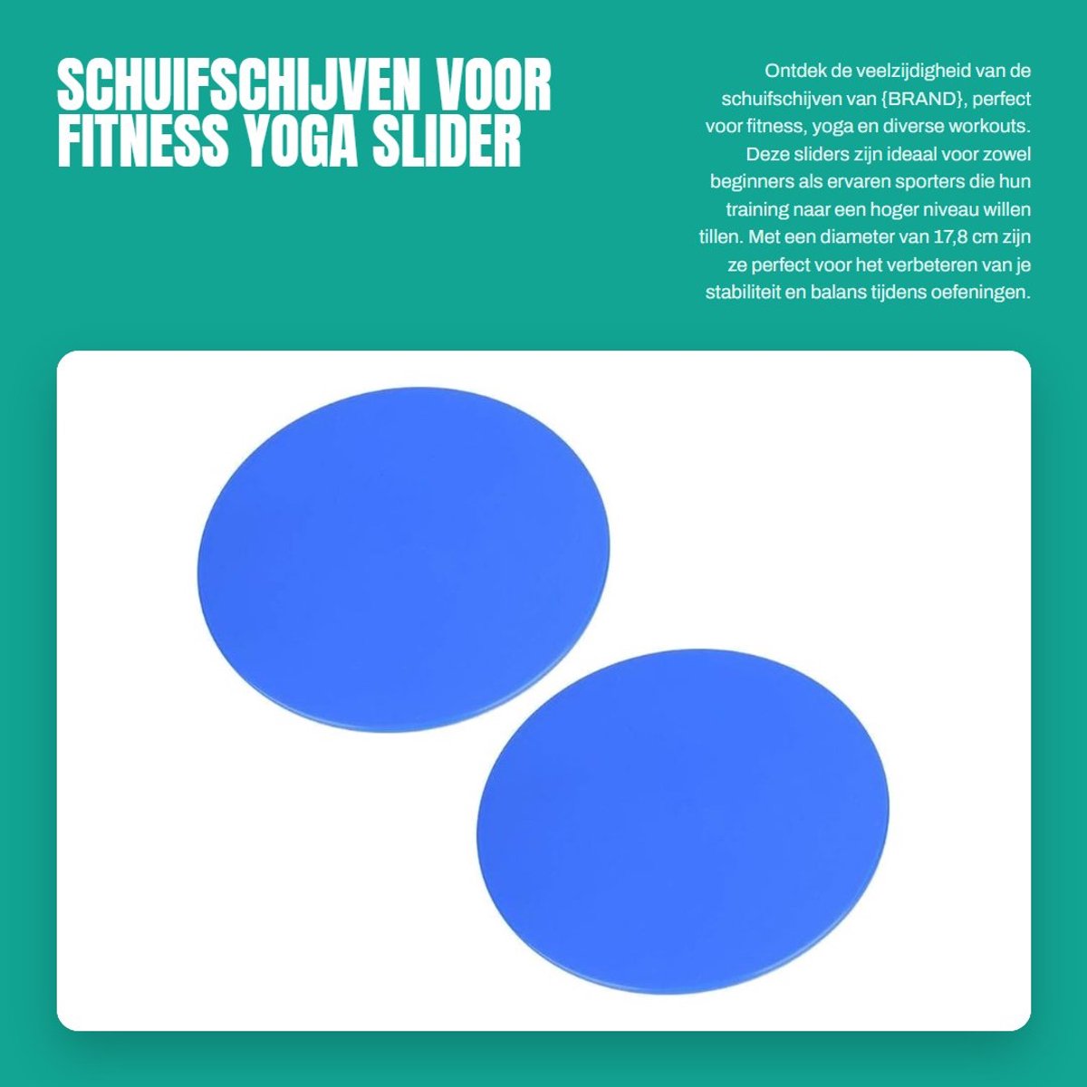 Dailygoods- Schuifschijven - 2 Stuks - Fitness/Workout - Yoga/Slider - Antislip - Duurzaam - Lichtgewicht - Glijschijven
