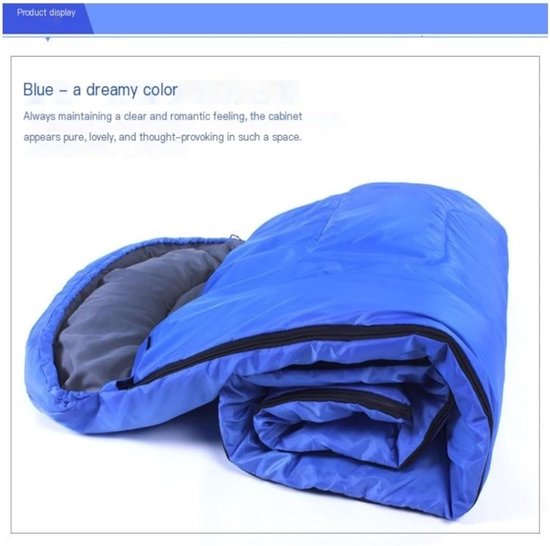 Kampeer Slaapzak - Buiten Slaapzak Reis Slaapzak - Outdoor Kamperen - Waterdicht en Warm - 210 cm x 75 cm — afbeelding 3