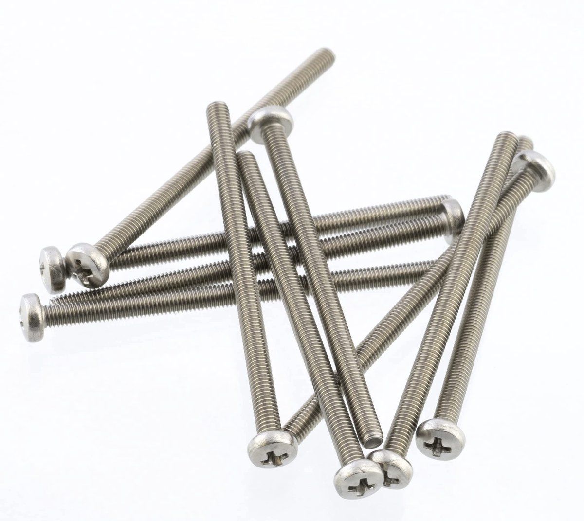 Dailygoods- Schroeven Set van 10 - Cilinderkop M3x50 mm - Verbindingsbouten - Roestvrij Staal A2 - Hoge Spankracht - Zilverkleurig