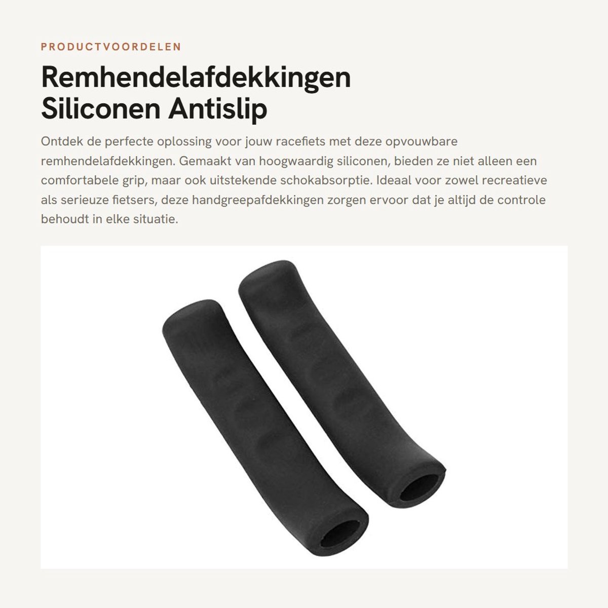 Dailygoods- Remhendelafdekkingen 1 Paar - Opvouwbare Siliconen - Antislip - Schokabsorberend - Handgreepafdekking - Voor Racefiets - Handgreep