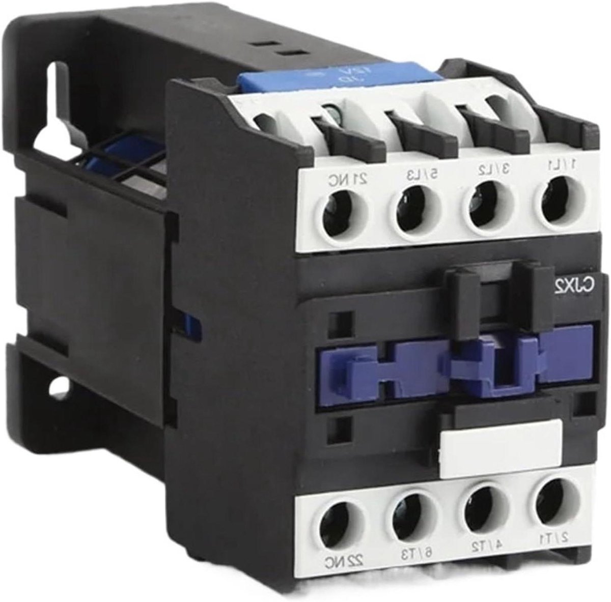 Magneetcontact Driefasig - Motorstarter Contactor - Elektrische Circuits Sturen - Normaal Open Contact - 3 Polen - Grijs