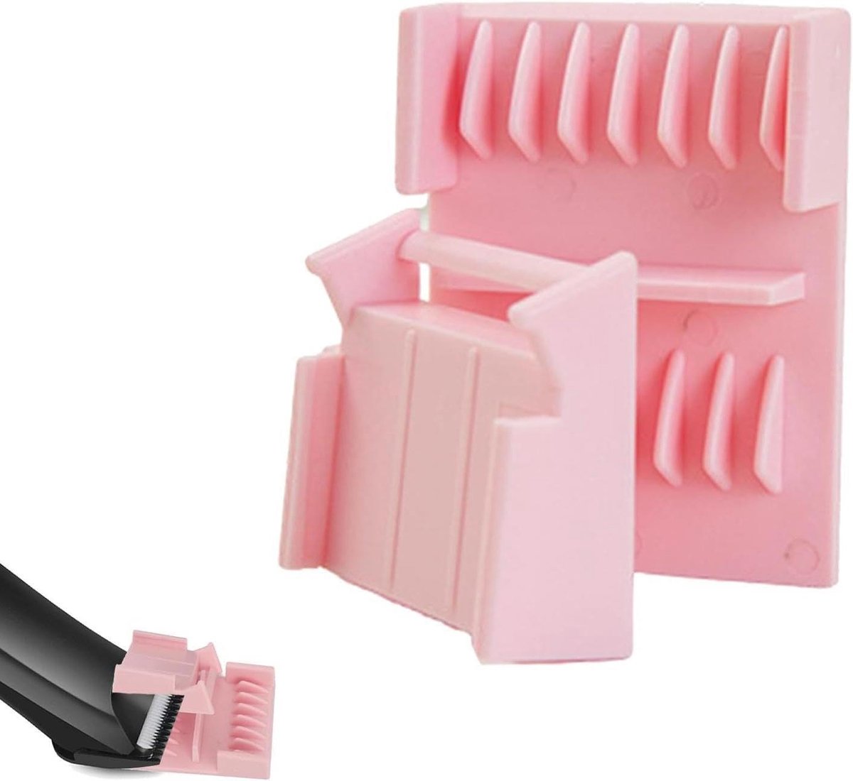 Tondeuse Opzetkam - Haarkam Accessoire - Nauwkeurig Knippen - Duurzaam ABS Materiaal - 6.5 x 5 cm - Zwart