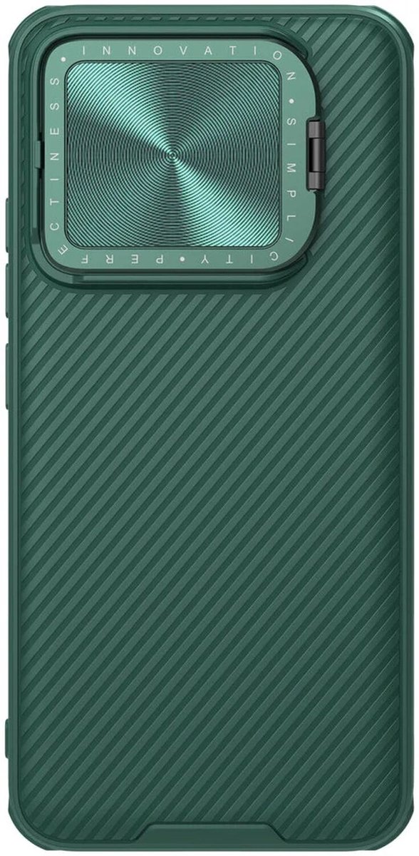 Nillkin CamShield Hoesje voor de Xiaomi 14 - Back Cover met Camera Slider Groen