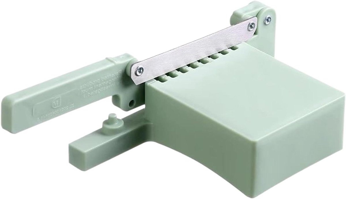 Rijstcakesnijder - Snijmachine - Ingrediënten Snijden - Verstelbare Dikte - 26.9 cm - Groen
