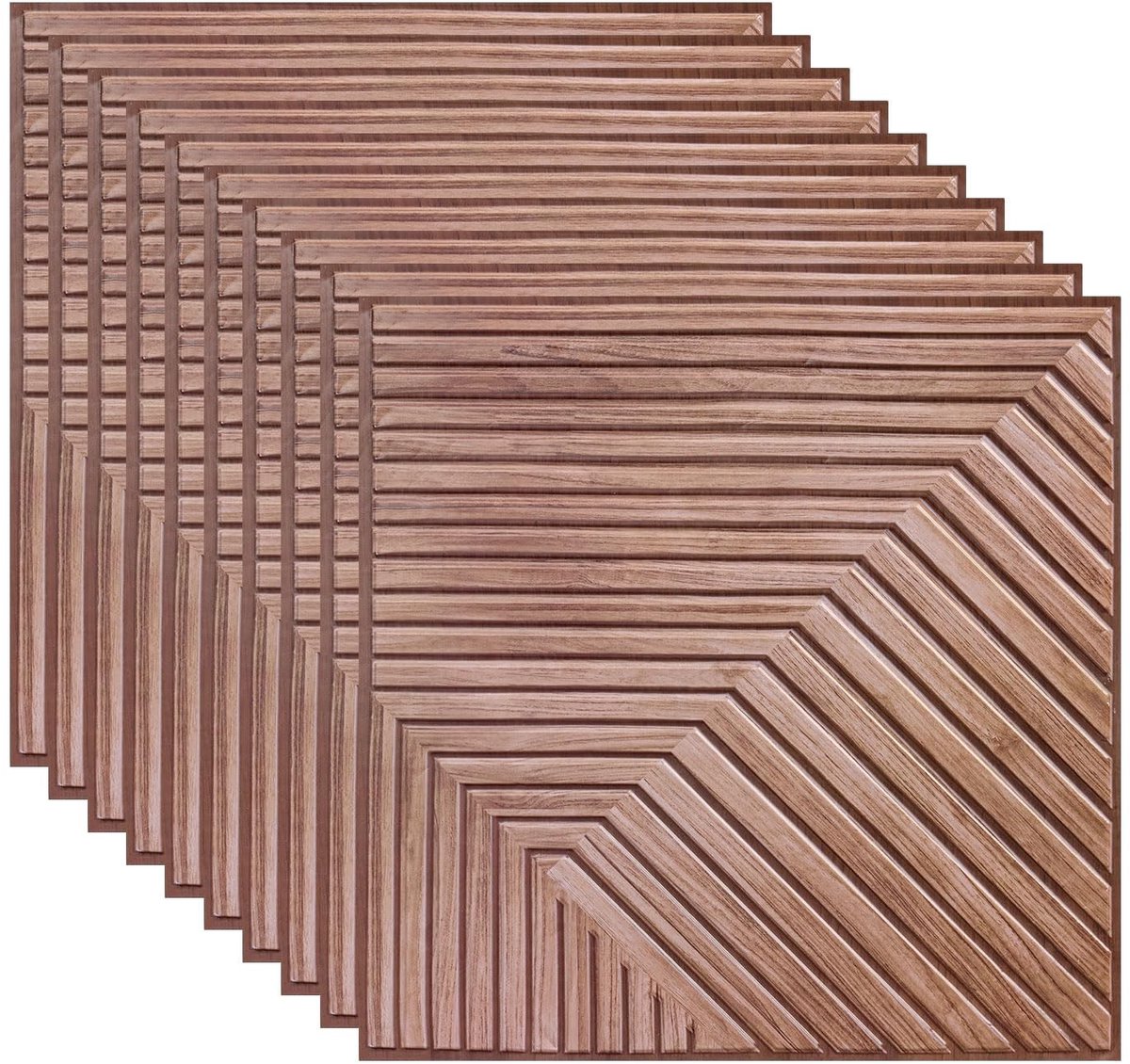 Dailygoods- Akoestische Panelen 10 Stuks - Zelfklevend - Geluidsisolatie - Wanddecoratie - 30x30 cm - Ideaal voor Gaming - Geluidsisolatiepanelen