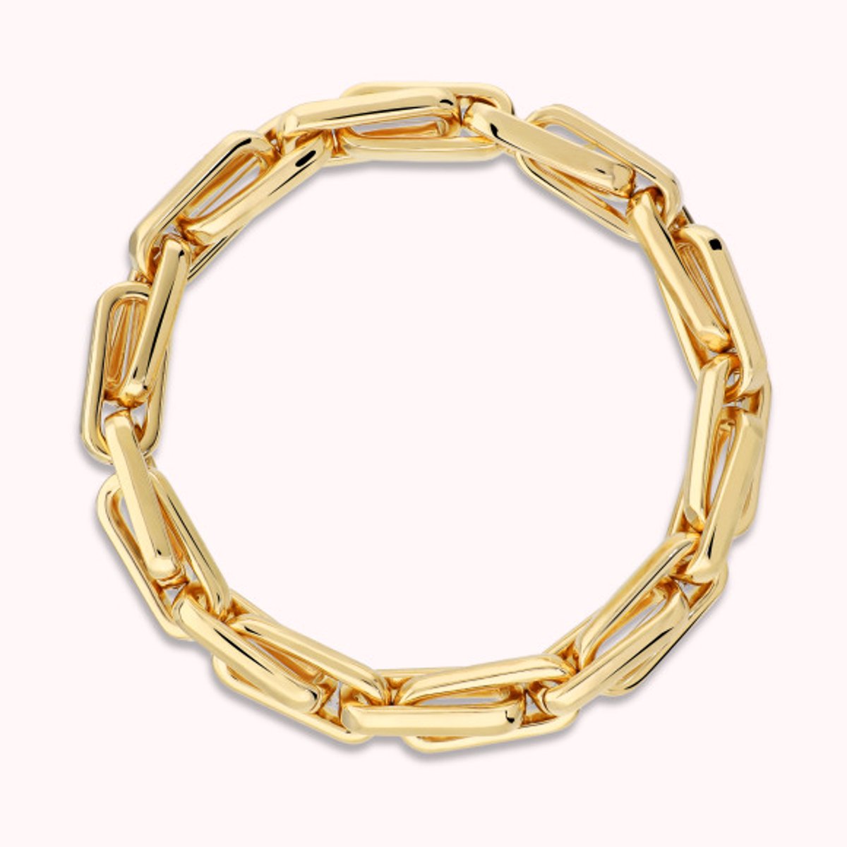 Bronzallure Bracelet Elastic With Extended Links-Yellow Gold WSBZ02658Y.YG Brons 18
