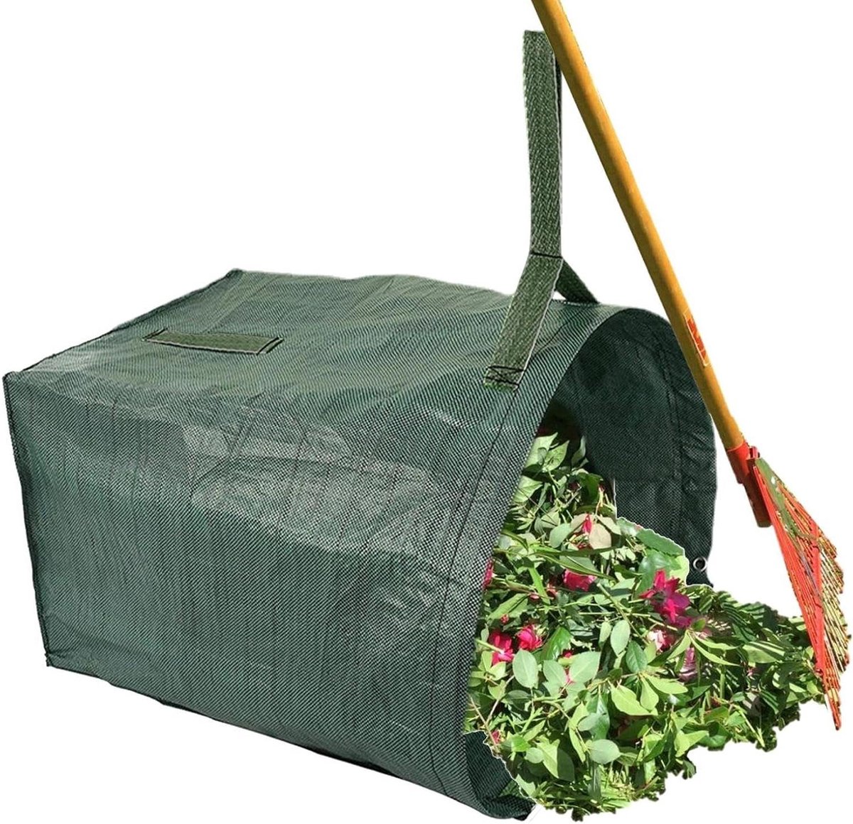 Tuinzakken Gazon - Afvalzakken Tuin - Bladeren Verzamelen - Met Handgrepen - 762 cm - Groen