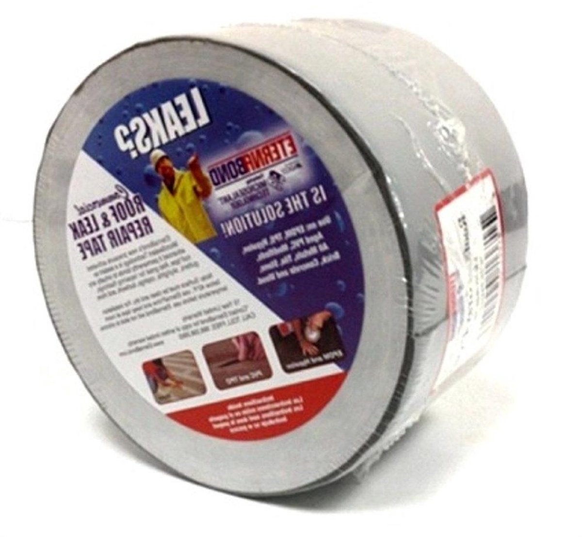 Dak Reparatie Tape - Waterdicht Afdichtingsmiddel - Voertuig Onderhoud - Zelfklevende Rubberen Band - 4 "x 10 Voet - Zwart