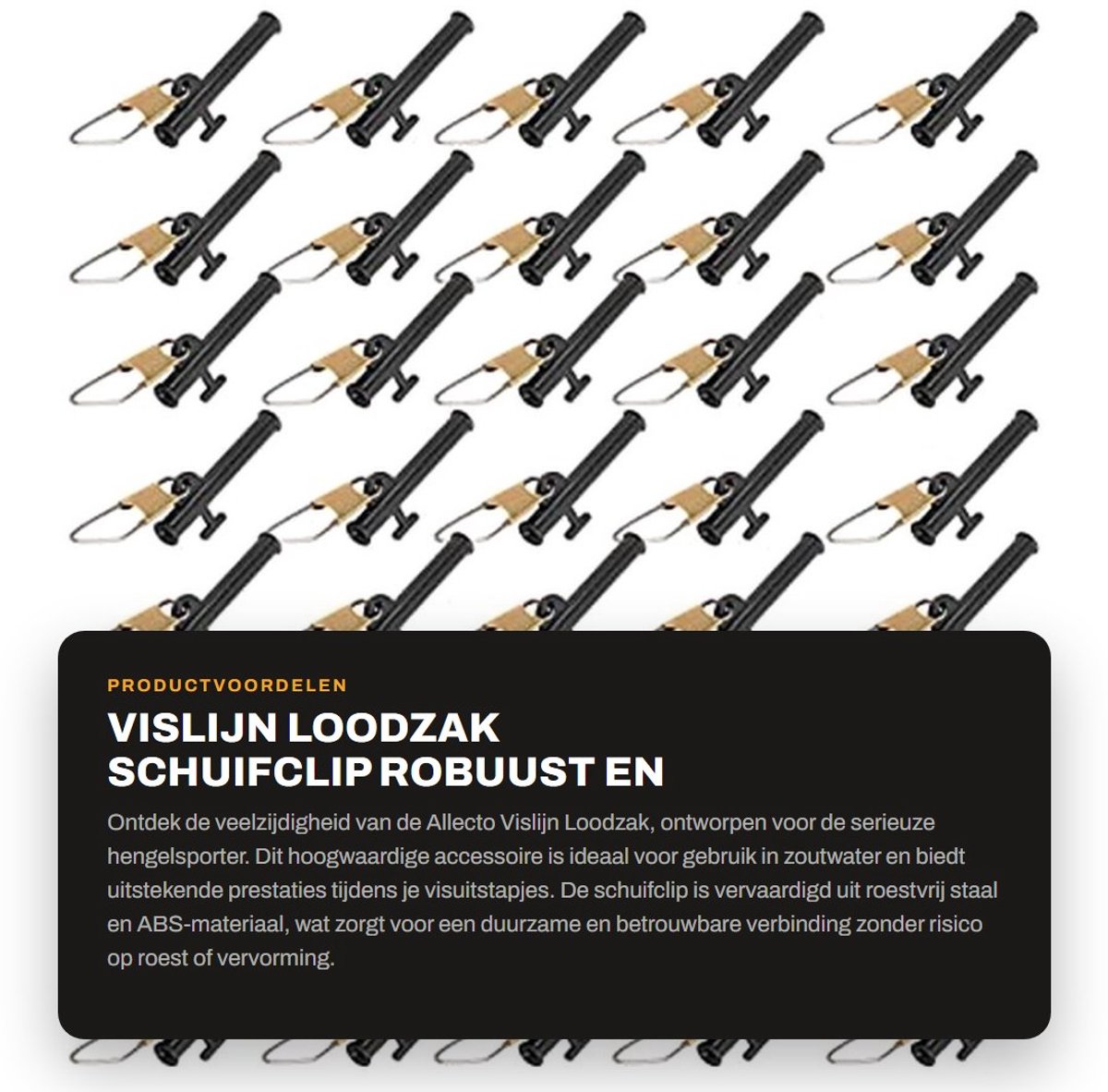 Dailygoods- Loodzak 4 Stuks - Robuust Metaal/ABS - Schuifclip - Gewicht Aansluiting - Zoutwater Accessoire - Schokbestendig - Vissysteem