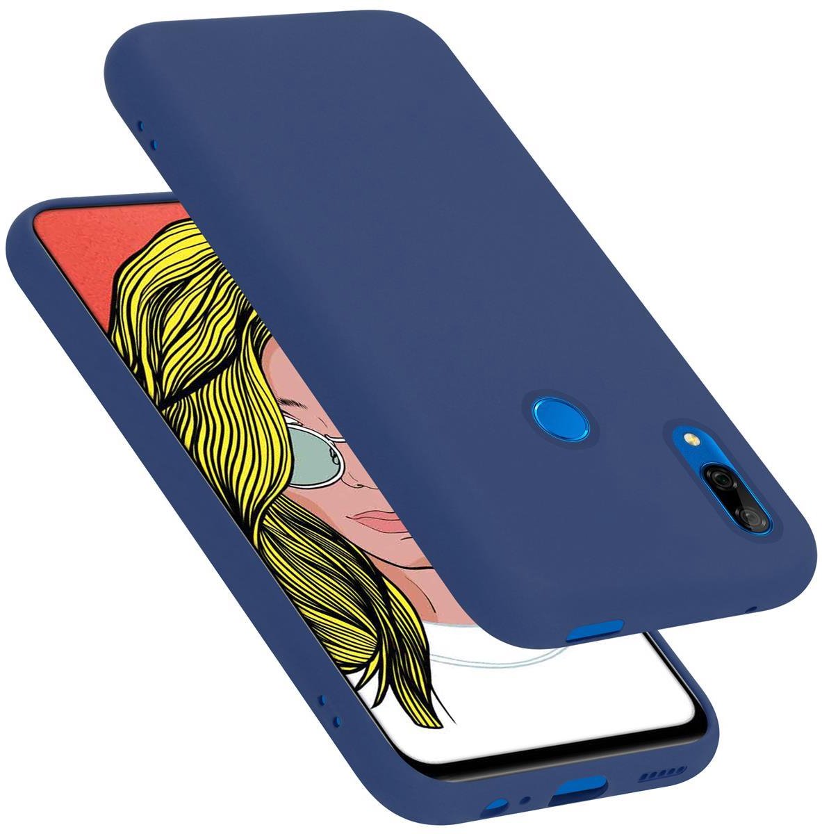 Cadorabo Hoesje geschikt voor Honor 10 LITE / Huawei P SMART 2019 in LIQUID BLAUW - Beschermhoes gemaakt van flexibel TPU silicone Case Cover