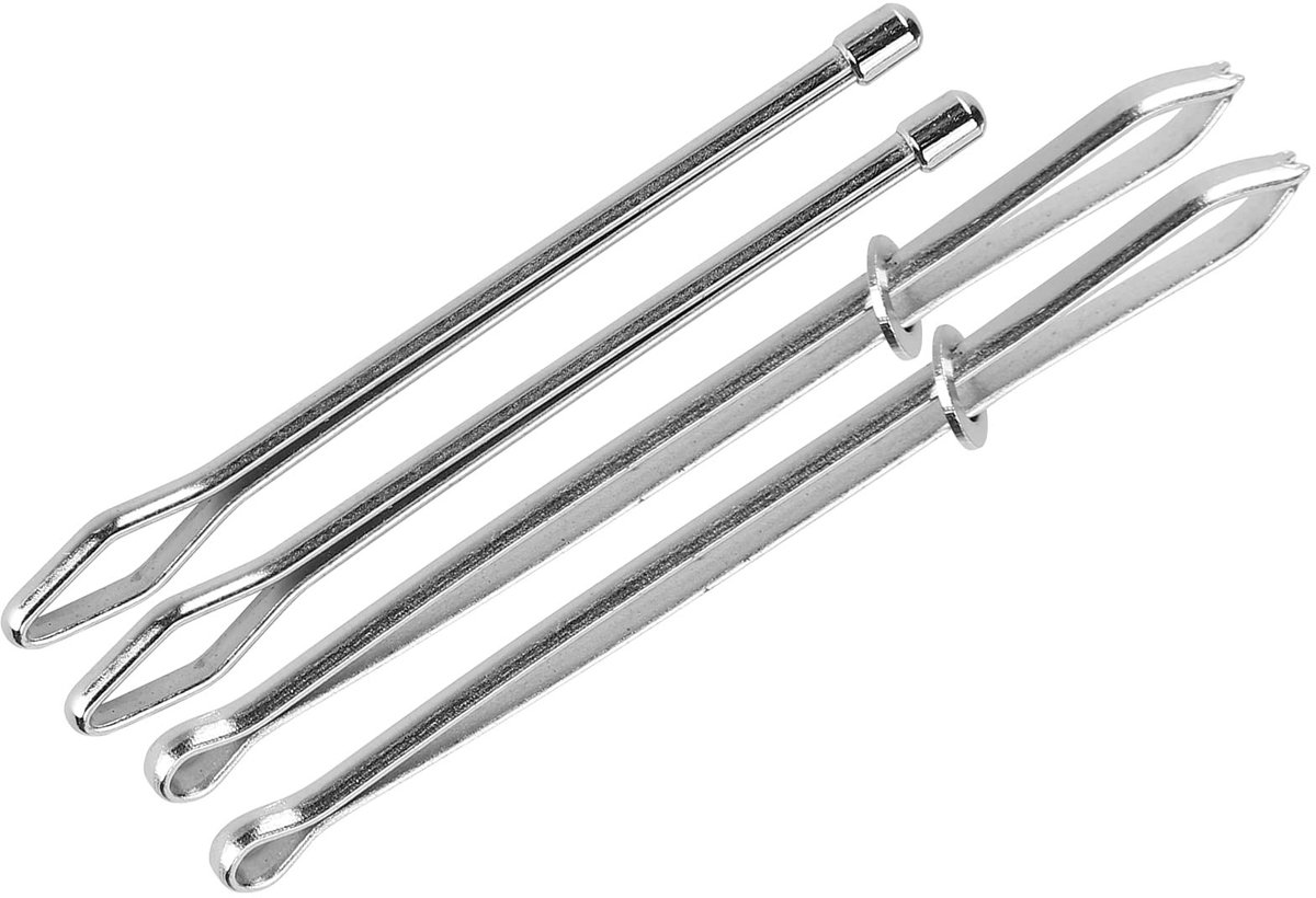 Dailygoods- Koordtrekker Rvs - 2x Grote/2x Kleine Koordtrekker - Naald/Accessoire - Voor Thuis/Naaien - Duurzaam/Roestvrij Staal