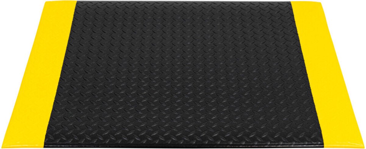 Base+ Anti vermoeidheidsmat Economic Diamond 60x90cm Black/Yellow