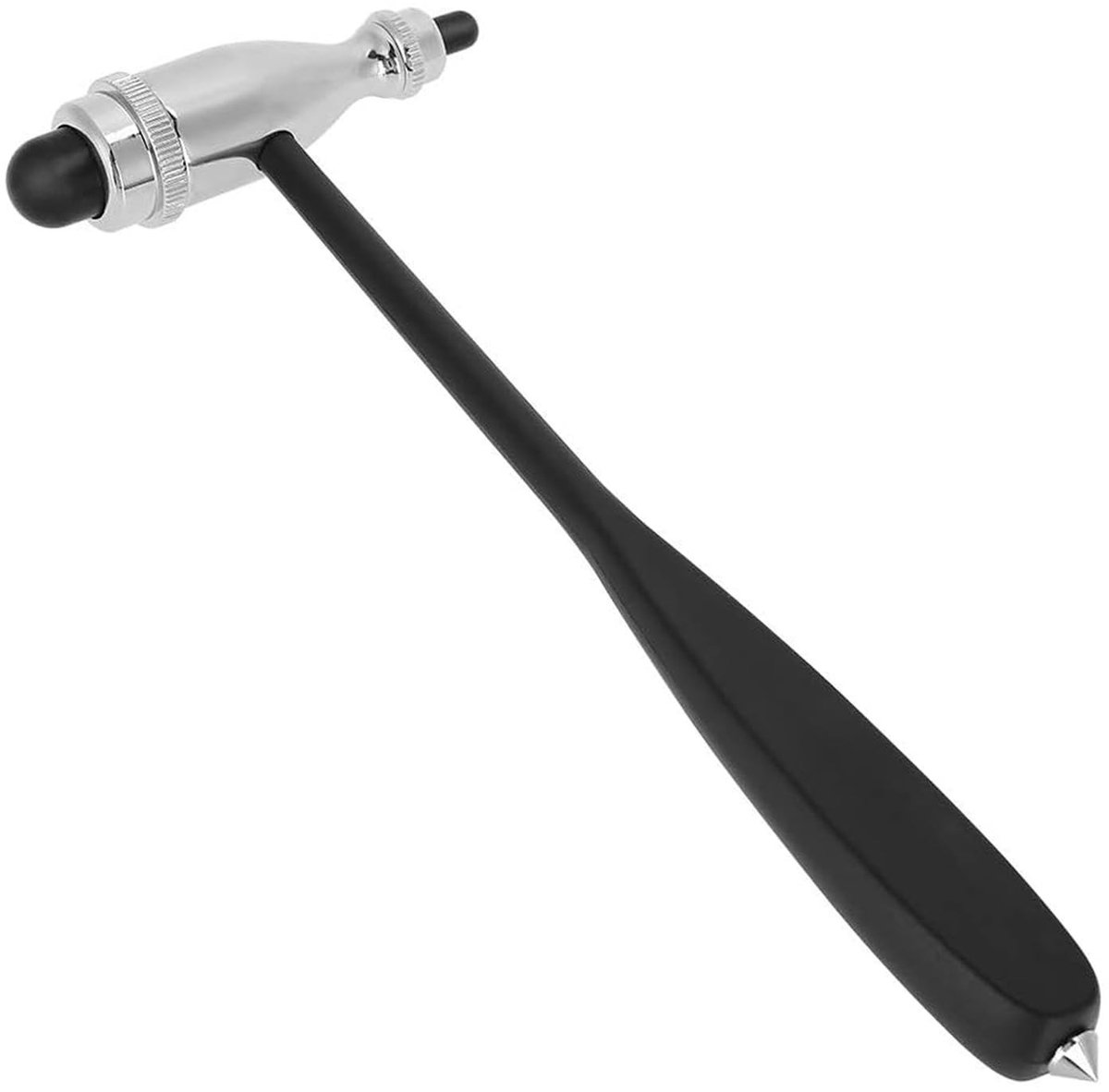 Dailygoods- Reflexhamer met dubbele kunststof kop - Medische Therapiehamer - Lichte Percussiehamer - Hoogwaardige Aluminiumlegering - Duurzaam en Praktisch - Diagnosehamer