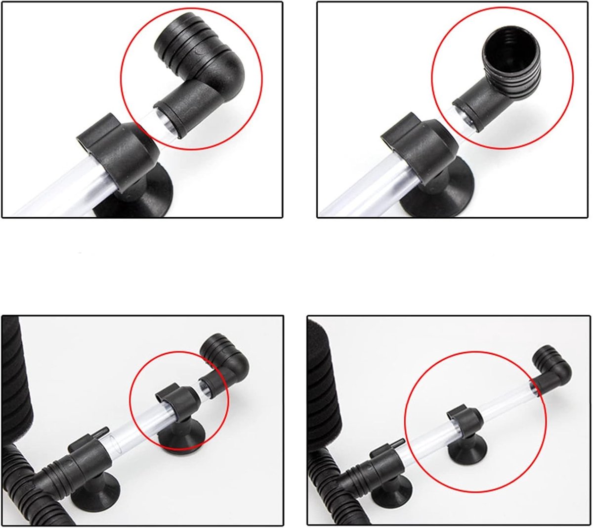 Set van 2 Sponsfilters voor Aquariums, Luchtpomp Filter voor Biologische en Mechanische Filtratie, Ideaal voor Gezonde Waterkwaliteit en Aquatische Levensomstandigheden thumbnail 2